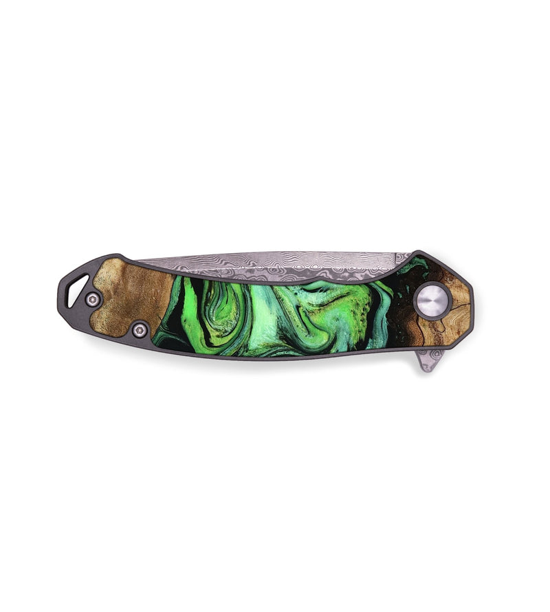 EDC Wood Pocket Knife - Shelia (Green, 790129)