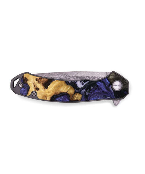 EDC Wood Pocket Knife - Leandro (Purple, 790145)