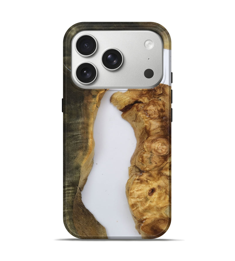 iPhone 17 Pro Wood Live Edge Phone Case - Therese (Clear, 790156)