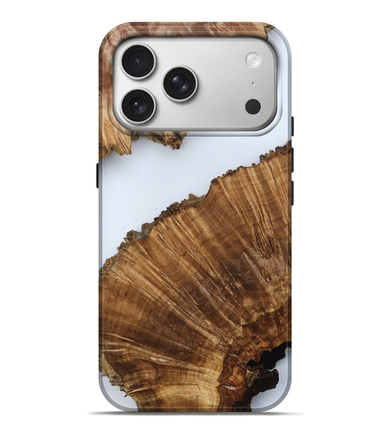 iPhone 17 Pro Max Wood Live Edge Phone Case - Lorine (Clear, 790165)