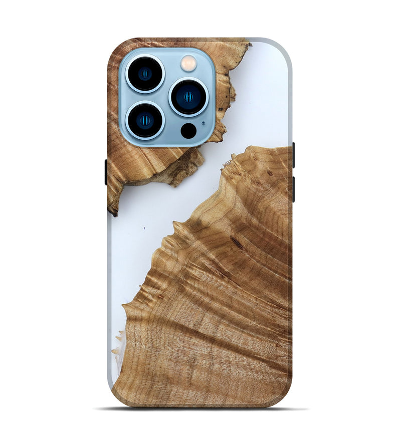 iPhone 14 Pro Wood Live Edge Phone Case - Arleen (Clear, 790167)