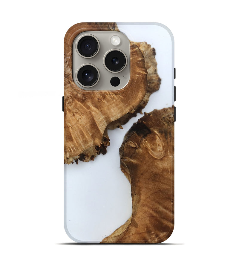 iPhone 16 Pro Wood Live Edge Phone Case - Sigmund (Clear, 790170)
