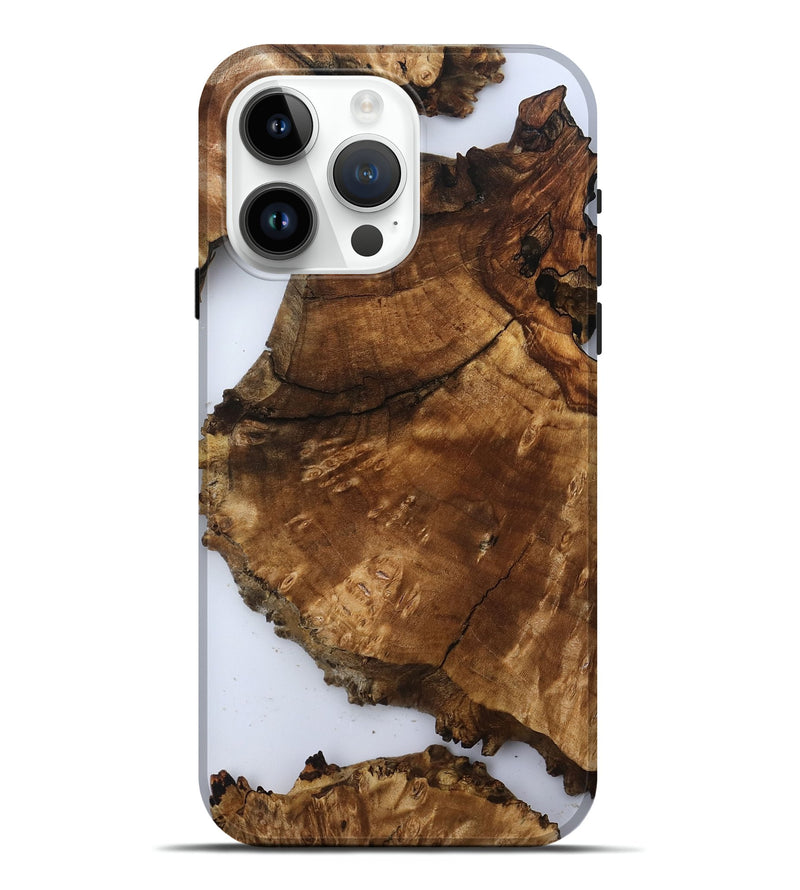 iPhone 15 Pro Max Wood Live Edge Phone Case - Mercy (Clear, 790183)