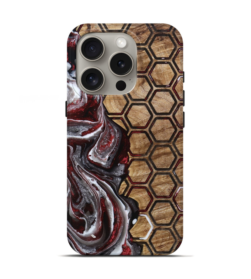 iPhone 16 Pro Wood Live Edge Phone Case - Reuben (Pattern, 790205)