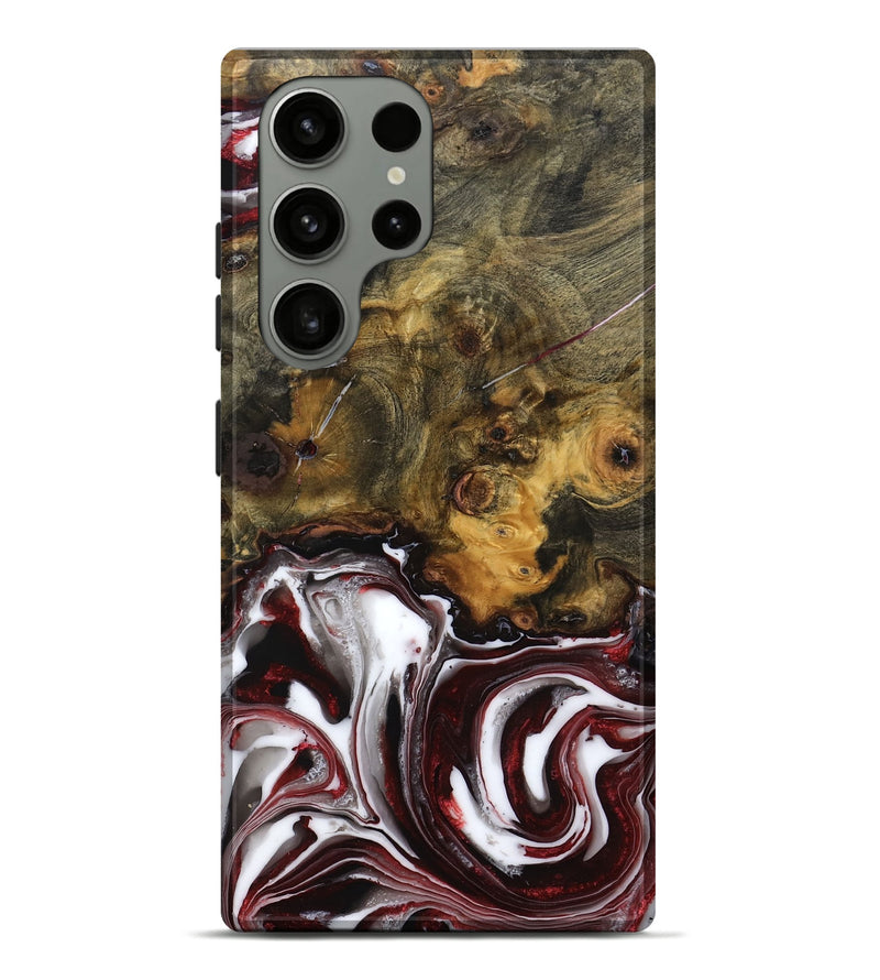 Galaxy S23 Ultra Wood Live Edge Phone Case - Lona (Red, 790215)