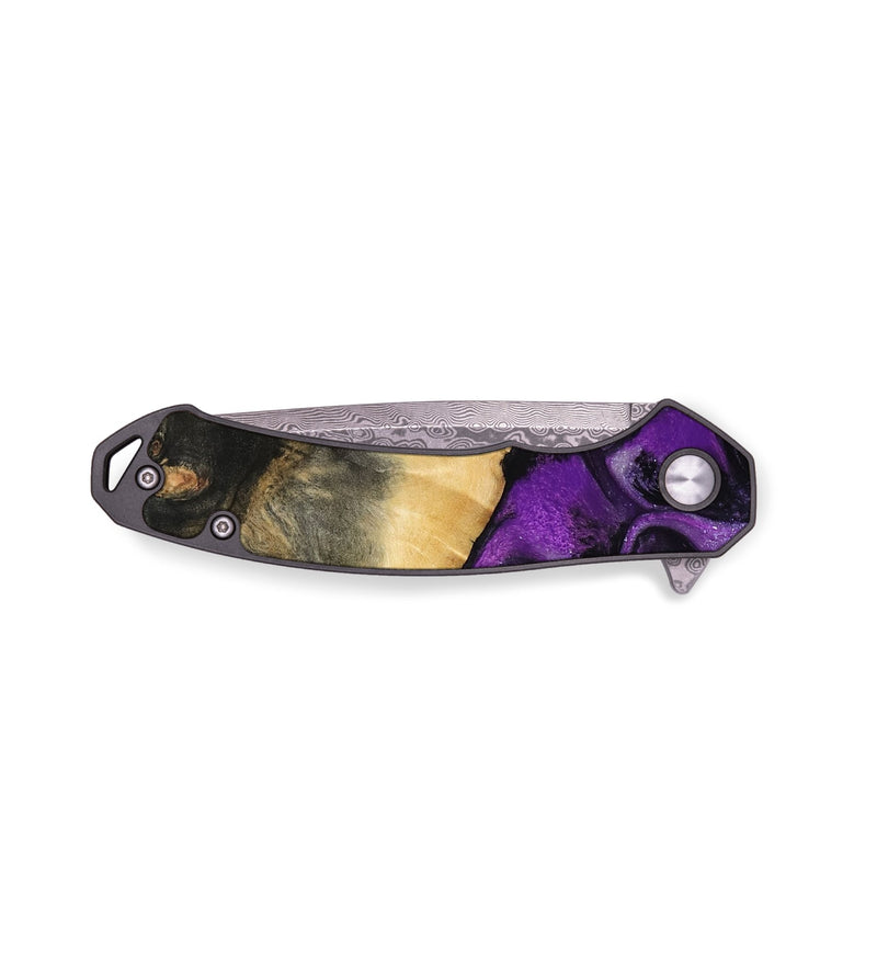 EDC Wood Pocket Knife - Lily (Purple, 790228)