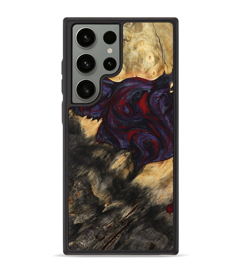Galaxy S23 Ultra Wood Phone Case - Garnet (Red, 790233)