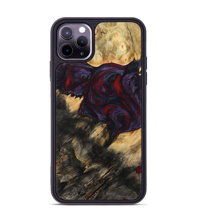 iPhone 11 Pro Max Wood Phone Case - Garnet (Red, 790233)