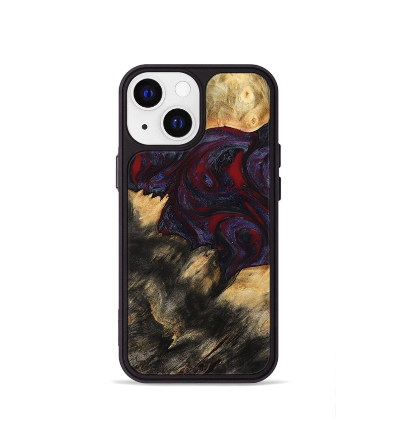 iPhone 13 mini Wood Phone Case - Garnet (Red, 790233)