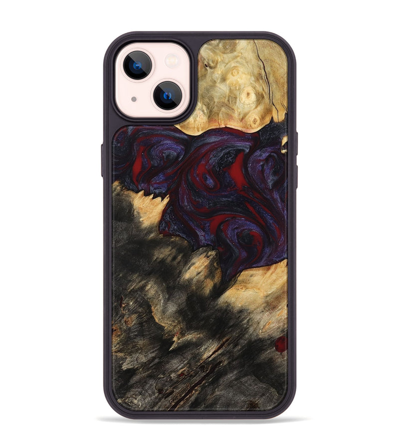 iPhone 14 Plus Wood Phone Case - Garnet (Red, 790233)
