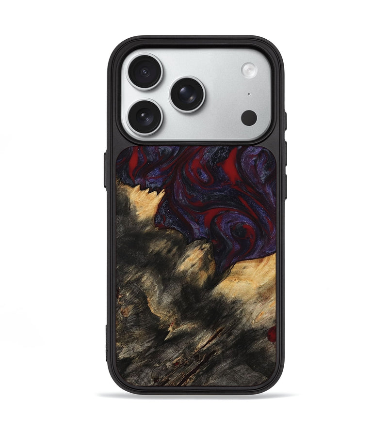 iPhone 18 Pro Wood Phone Case - Garnet (Red, 790233)