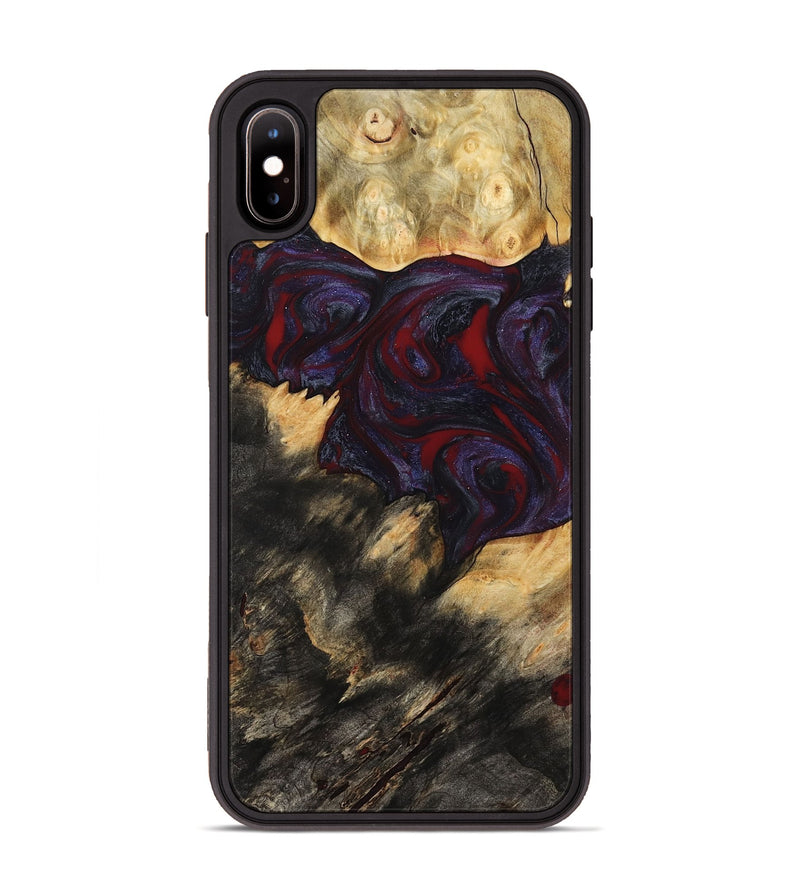 iPhone Xs Max Wood Phone Case - Garnet (Red, 790233)