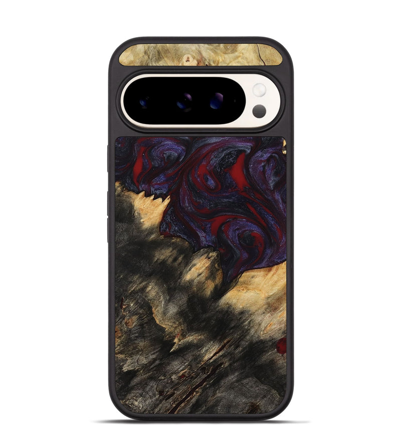 Pixel 9 Wood Phone Case - Garnet (Red, 790233)