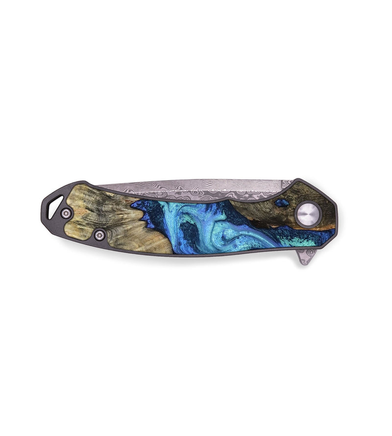 EDC Wood Pocket Knife - Madonna (Blue, 790266)