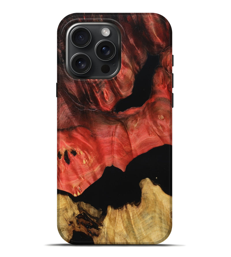 iPhone 16 Pro Max Wood Live Edge Phone Case - Ione (Double Dyed, 790358)