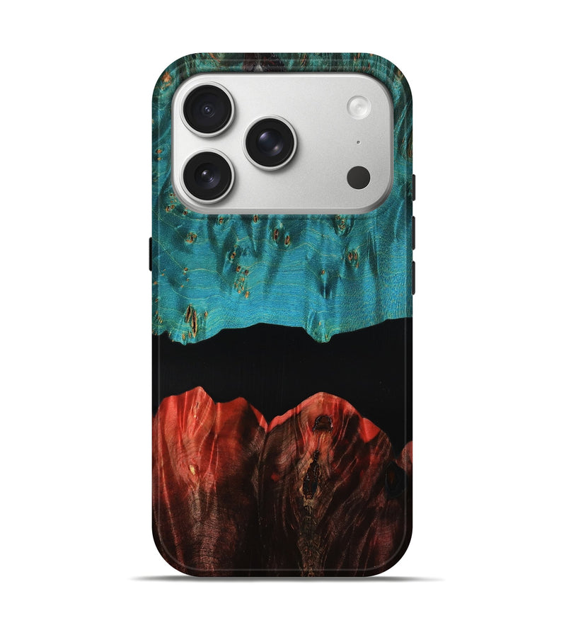 iPhone 17 Pro Wood Live Edge Phone Case - Wilmer (Double Dyed, 790359)