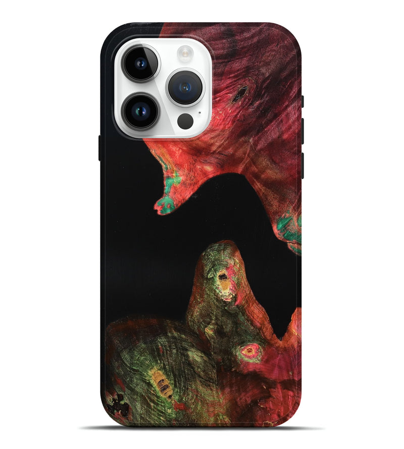 iPhone 15 Pro Max Wood Live Edge Phone Case - Kyan (Double Dyed, 790360)
