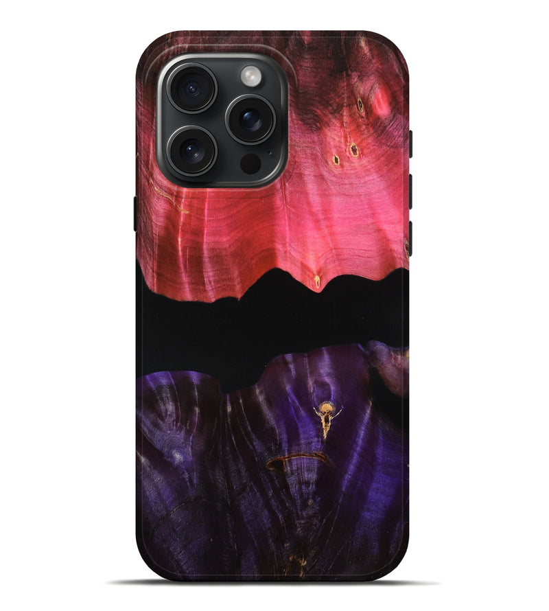 iPhone 16 Pro Max Wood Live Edge Phone Case - Russel (Double Dyed, 790365)