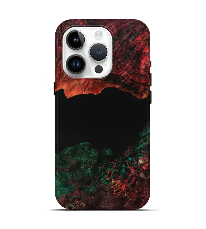 iPhone 15 Pro Wood Live Edge Phone Case - Emersyn (Double Dyed, 790372)