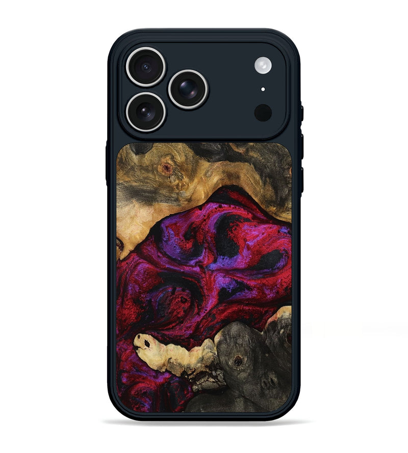 iPhone 17 Pro Max Wood Phone Case - Keisha (Red, 790509)