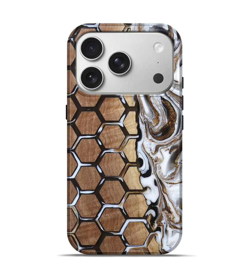 iPhone 17 Pro Wood Live Edge Phone Case - Raymon (Pattern, 790592)