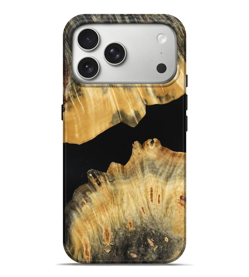 iPhone 17 Pro Max Wood Live Edge Phone Case - Leandro (Wood Burl, 790623)