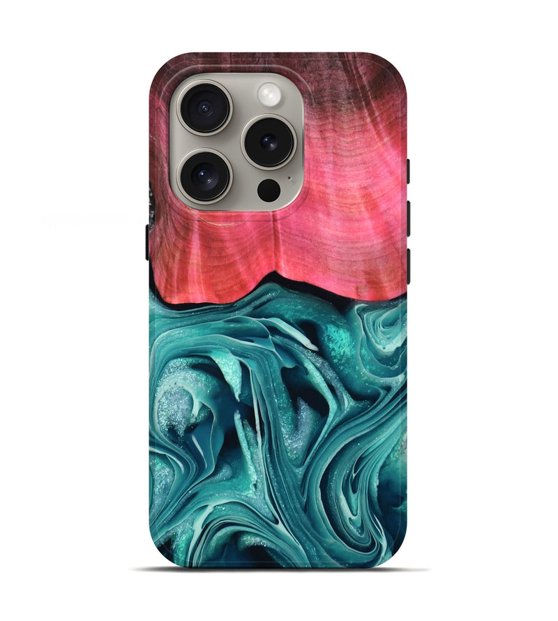iPhone 16 Pro Wood Live Edge Phone Case - Ebony (VIVID, 790637)