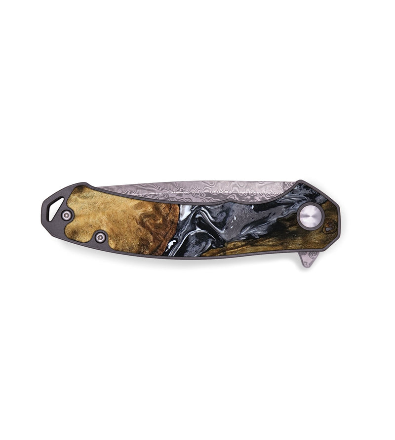 EDC Wood Pocket Knife - Willa (Black & White, 790662)