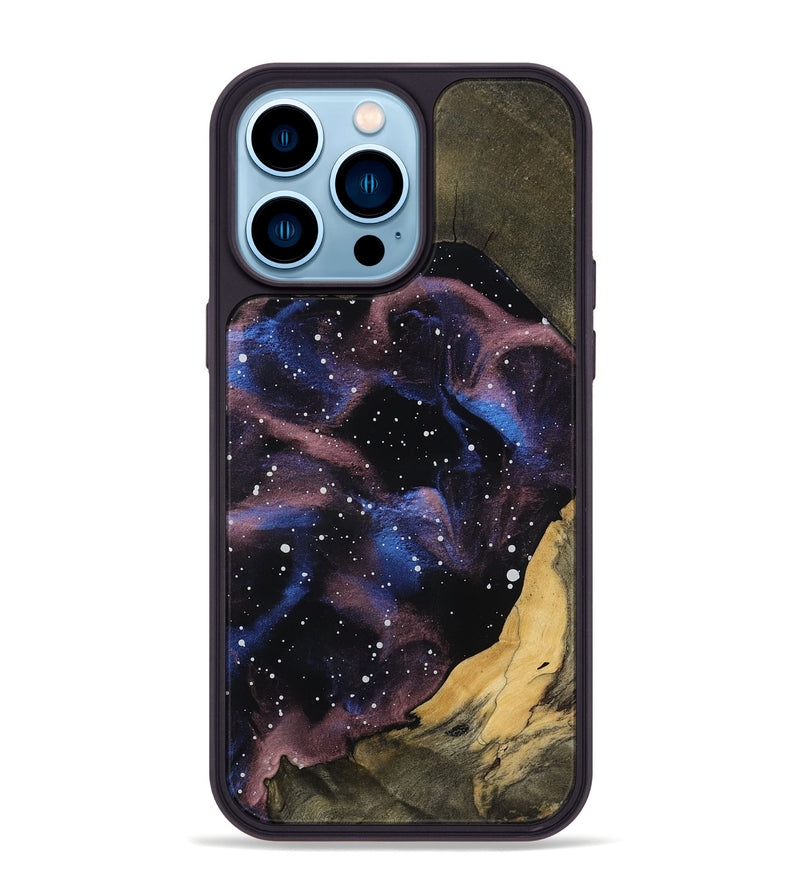 iPhone 14 Pro Max Wood Phone Case - Zhane (Cosmos, 790708)