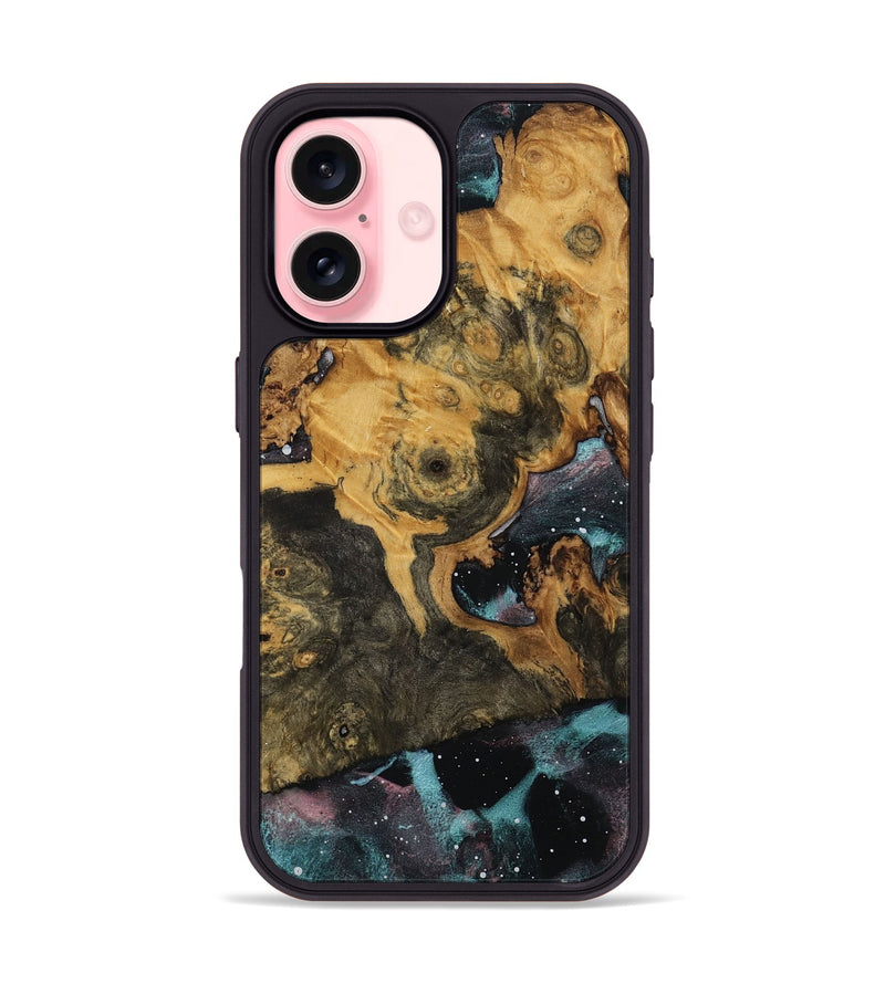 iPhone 16 Wood Phone Case - Leo (Cosmos, 790720)