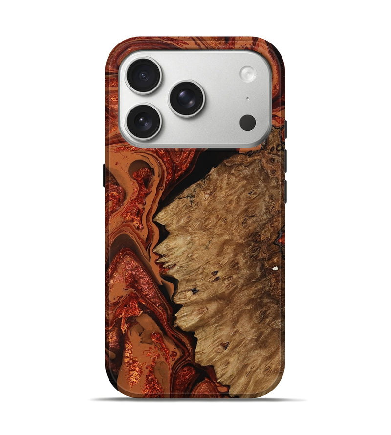 iPhone 17 Pro Wood Live Edge Phone Case - Morris (Red, 790753)