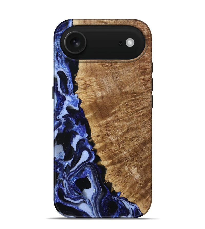 iPhone 17 Air Wood Live Edge Phone Case - Braelyn (Blue, 790754)