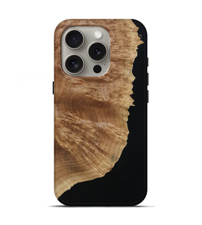 iPhone 16 Pro Wood Live Edge Phone Case - Karie (Wood Burl, 790779)