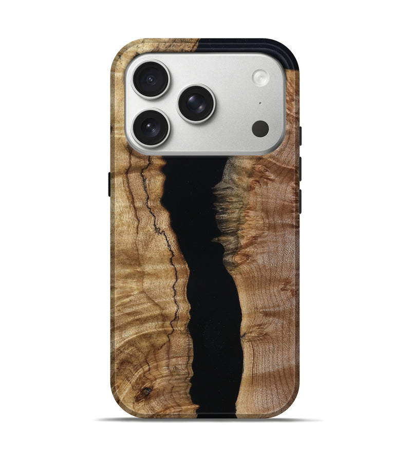 iPhone 17 Pro Wood Live Edge Phone Case - Reta (Wood Burl, 790784)