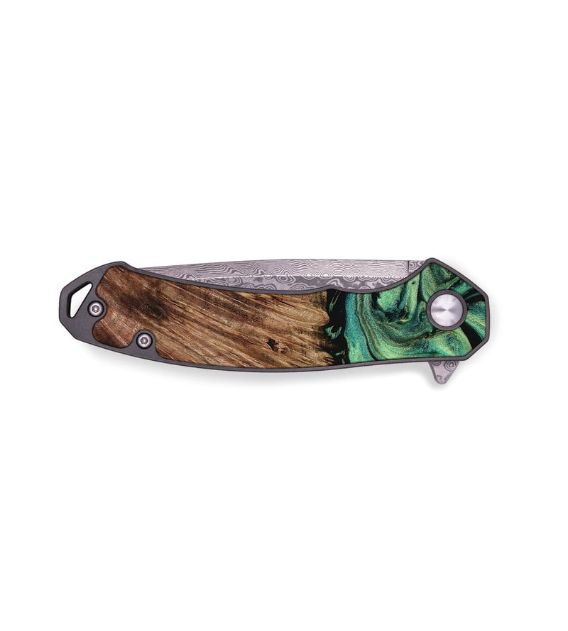 EDC Wood Pocket Knife - Opal (Green, 790940)
