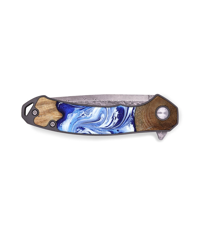 EDC Wood Pocket Knife - Henrik (Blue, 790957)