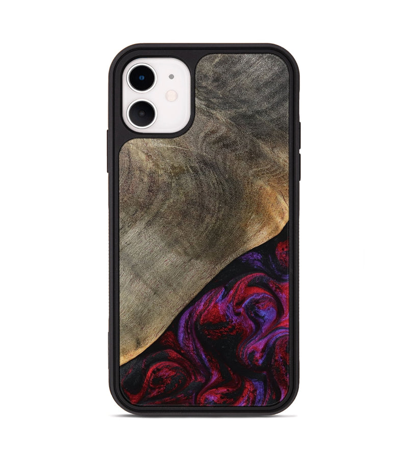 iPhone 11 Wood Phone Case - Gussie (Red, 791021)