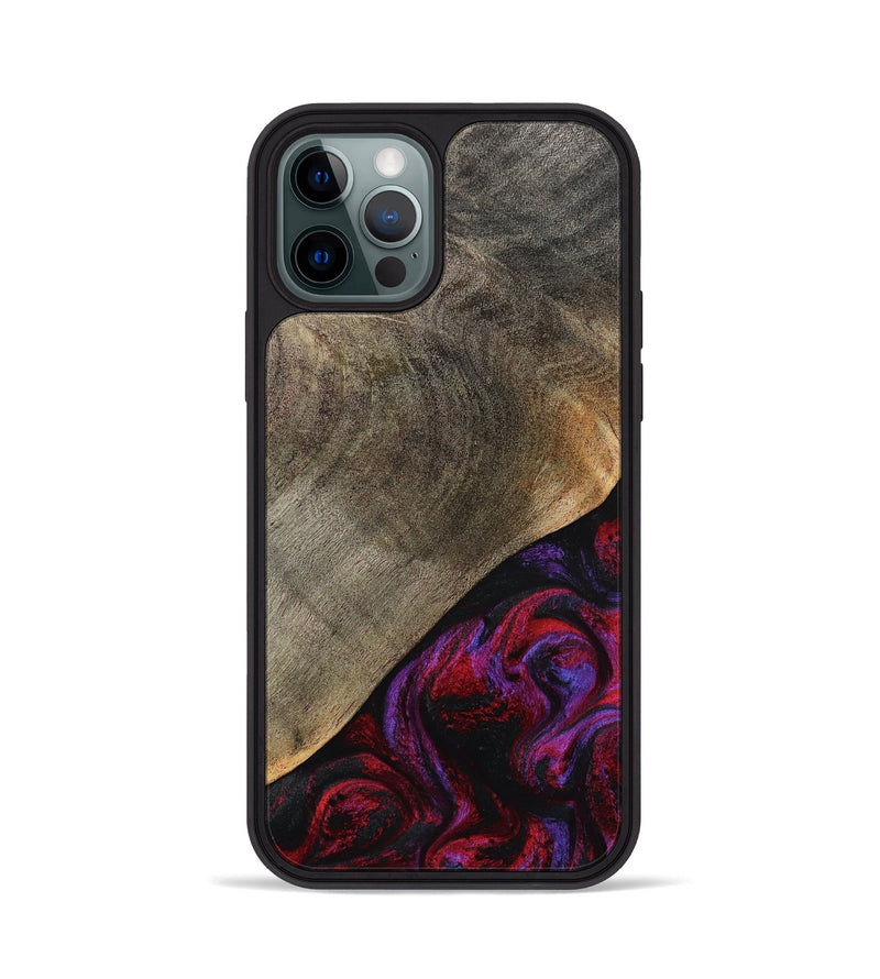 iPhone 12 Pro Wood Phone Case - Gussie (Red, 791021)