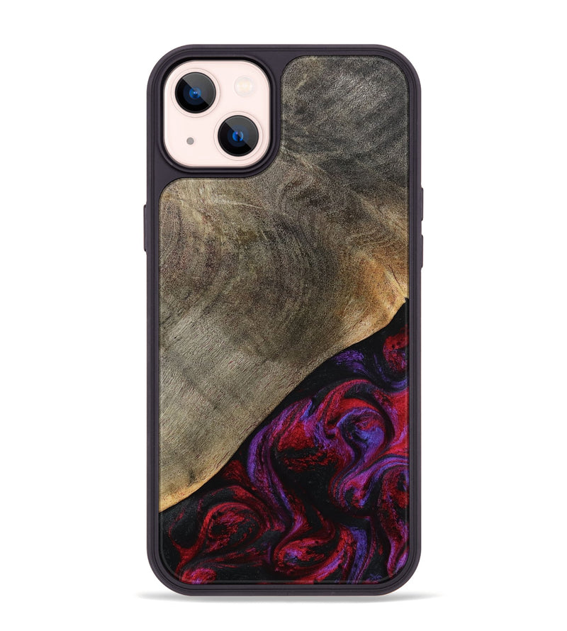 iPhone 14 Plus Wood Phone Case - Gussie (Red, 791021)