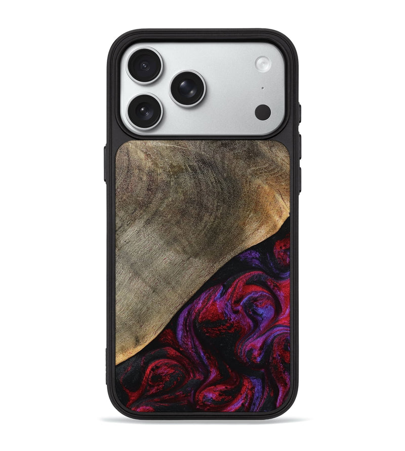 iPhone 18 Pro Max Wood Phone Case - Gussie (Red, 791021)