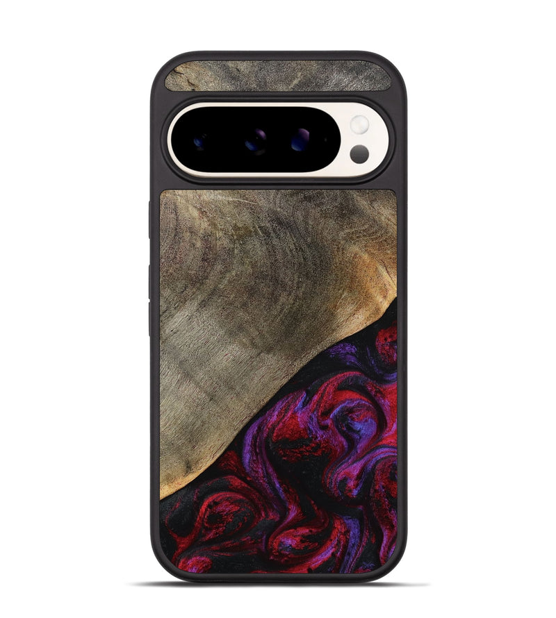 Pixel 9 Wood Phone Case - Gussie (Red, 791021)