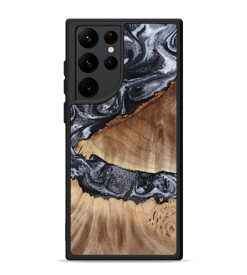 Galaxy S22 Ultra Wood Phone Case - Alta (Black & White, 791029)