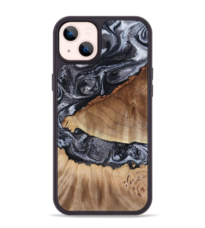 iPhone 14 Plus Wood Phone Case - Alta (Black & White, 791029)