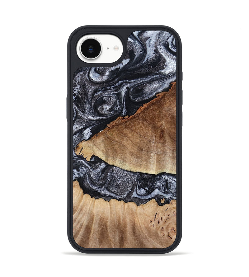 iPhone 16e Wood Phone Case - Alta (Black & White, 791029)
