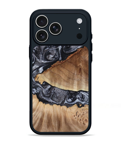 iPhone 17 Pro Max Wood Phone Case - Alta (Black & White, 791029)