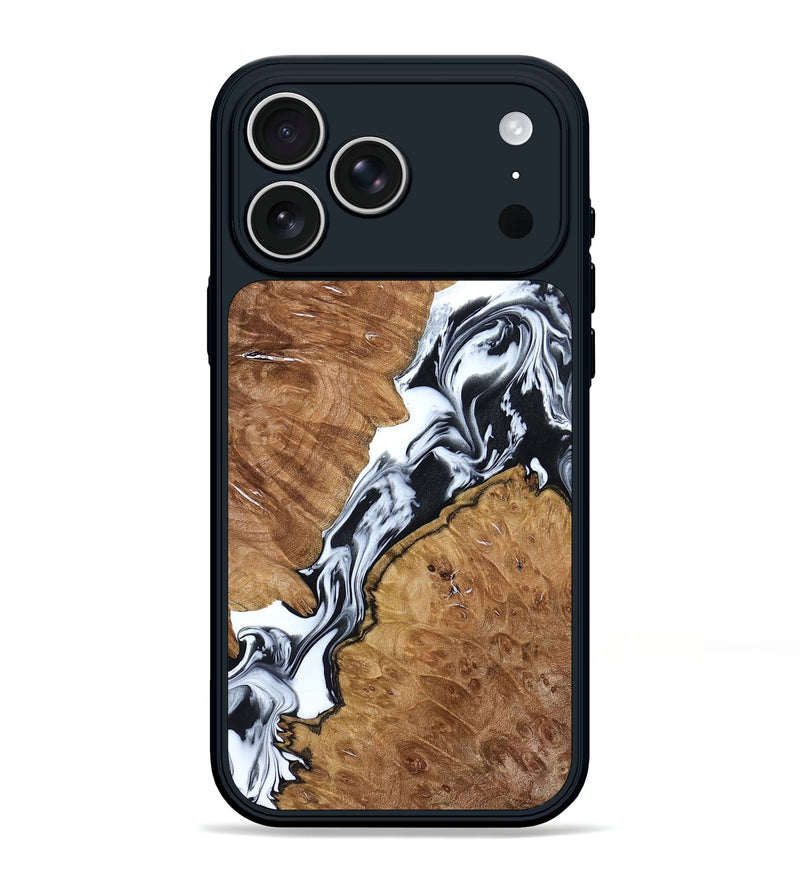 iPhone 17 Pro Max Wood Phone Case - Marni (Black & White, 791035)