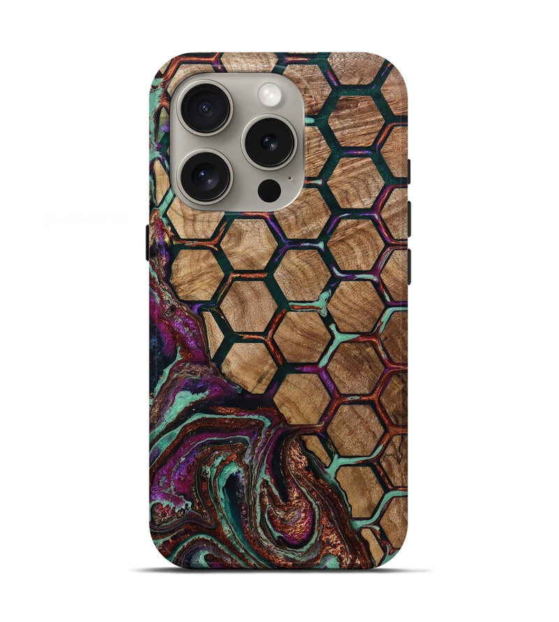 iPhone 16 Pro Wood Live Edge Phone Case - Royalty (Pattern, 791196)
