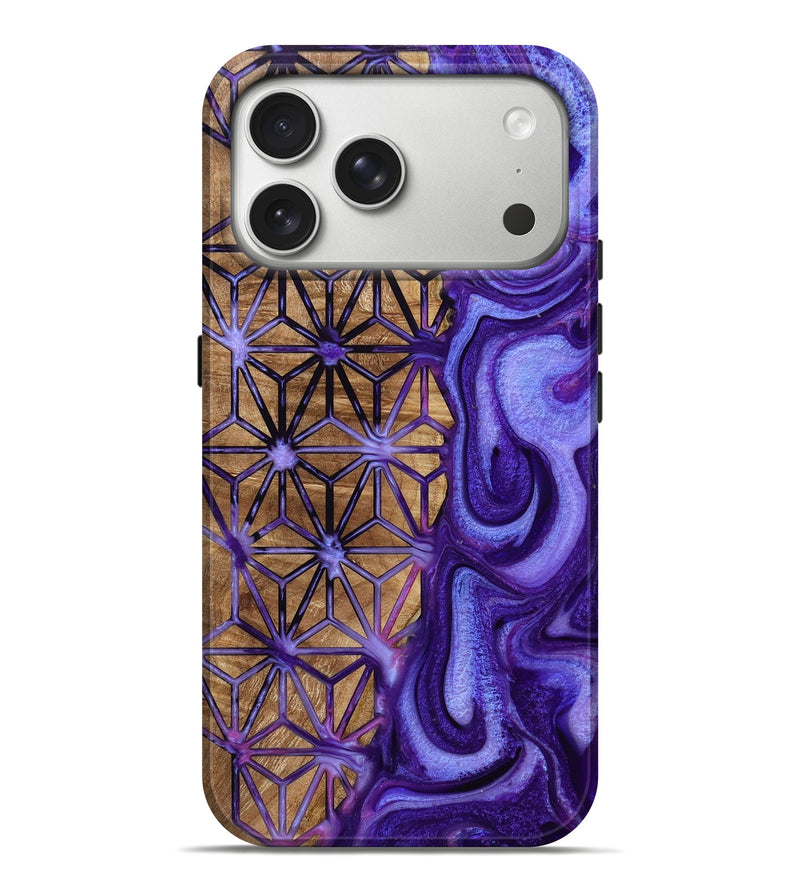 iPhone 17 Pro Max Wood Live Edge Phone Case - Lyric (Pattern, 791200)