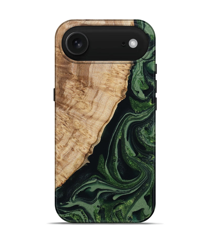 iPhone 17 Air Wood Live Edge Phone Case - Annabel (Green, 791206)