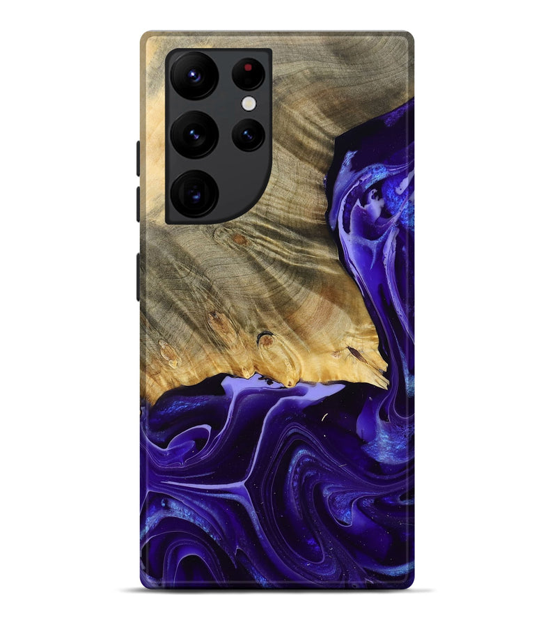 Galaxy S22 Ultra Wood Live Edge Phone Case - Hampton (Purple, 791207)